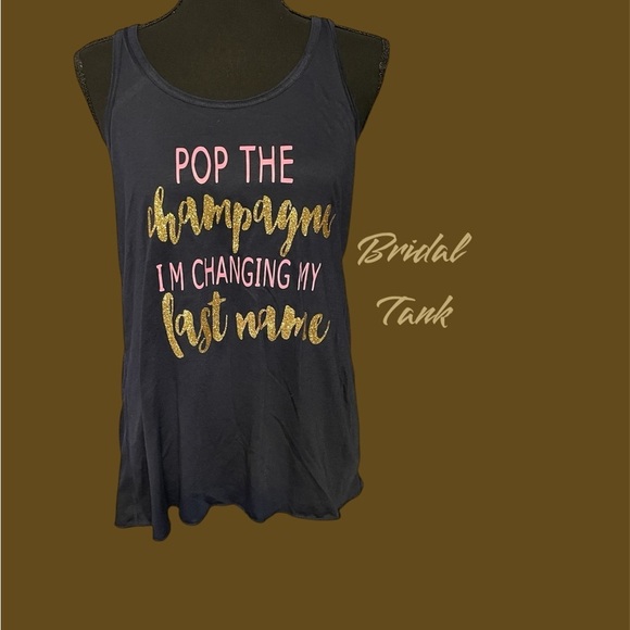 BRIDAL TANK TOPS BY NEXT LEVEL & MODERN LUX & BELLA SEE DESCRIPTION - Picture 3 of 6